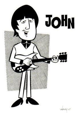 This is the Avatar Image for the John Lennon (The Beatles Cartoon) AI Voice and Text to Speech Generator